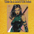 Psylocke Art Illustration Hard Signed 8.5x11in Fine Art PRINT