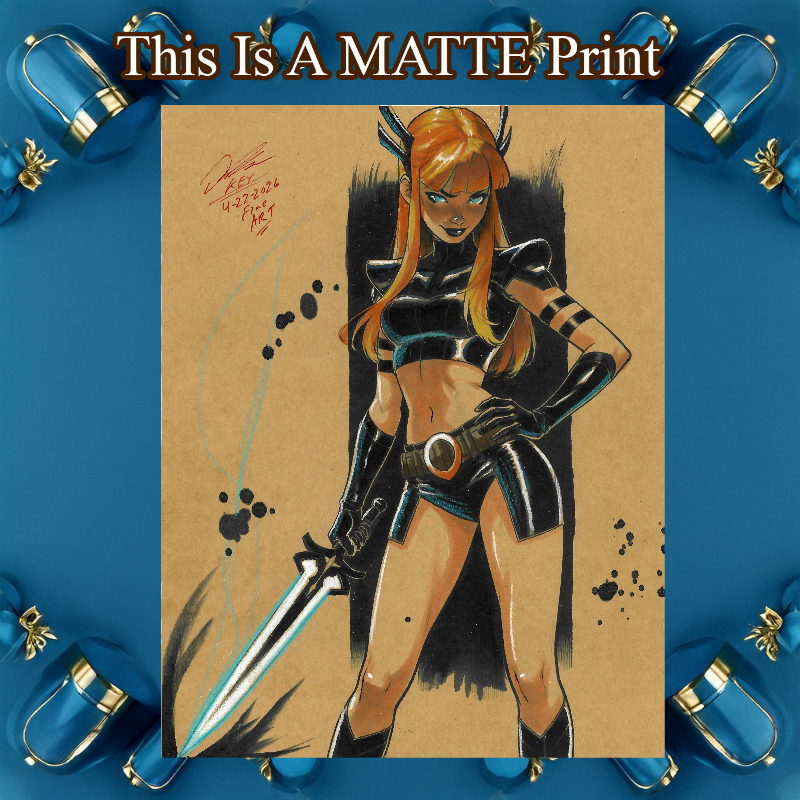 Magik Art Illustration Hard Signed 8.5x11in Fine Art PRINT
