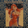 Jessica Rabbit Art Illustration Hard Signed 8.5x11in Fine Art PRINT