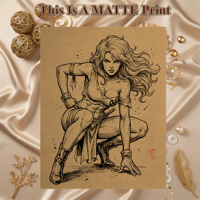 Rogue Art Illustration Hard Signed 8.5x11in Fine Art PRINT