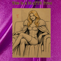 Emma Frost Art Illustration Hard Signed 8.5x11in Fine Art PRINT