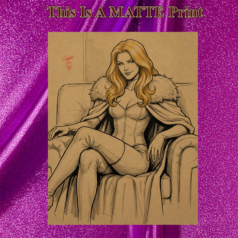 Emma Frost Art Illustration Hard Signed 8.5x11in Fine Art PRINT