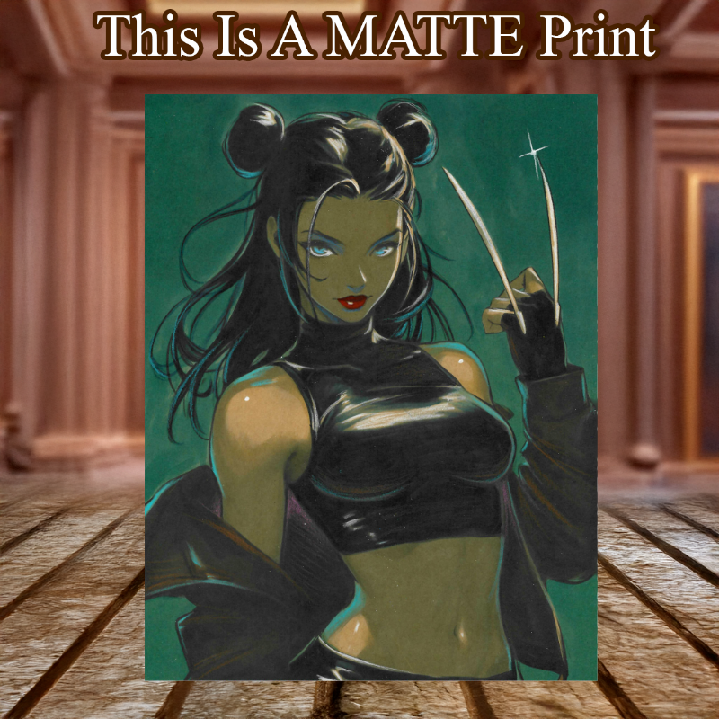 X-23 Art Illustration Hard Signed 8.5x11in Fine Art PRINT