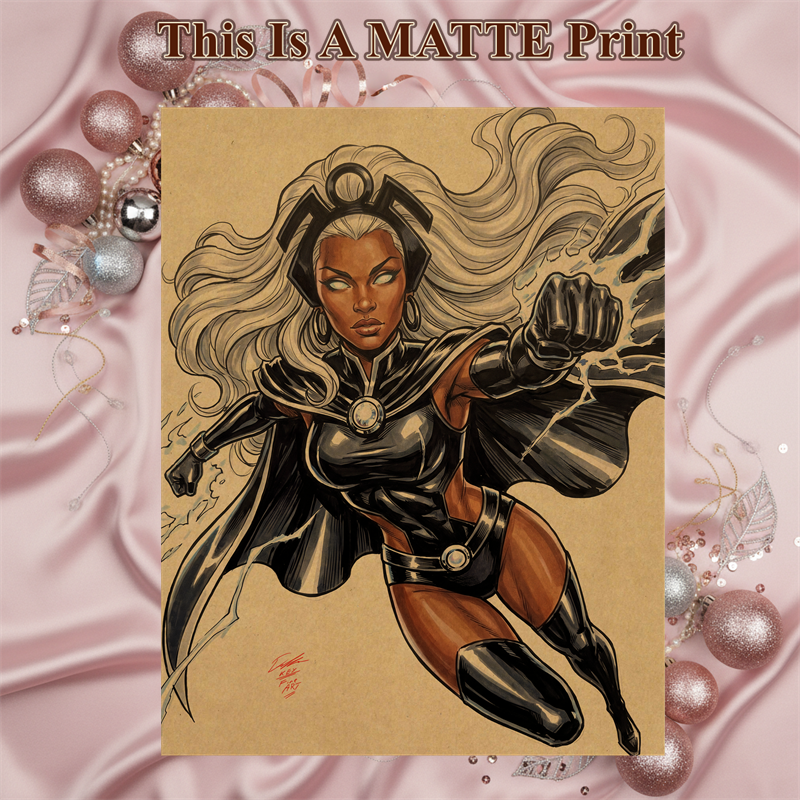 Storm Art Illustration Hard Signed 8.5x11in Fine Art PRINT