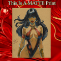 Vampirella Art Illustration Hard Signed 8.5x11in Fine Art PRINT
