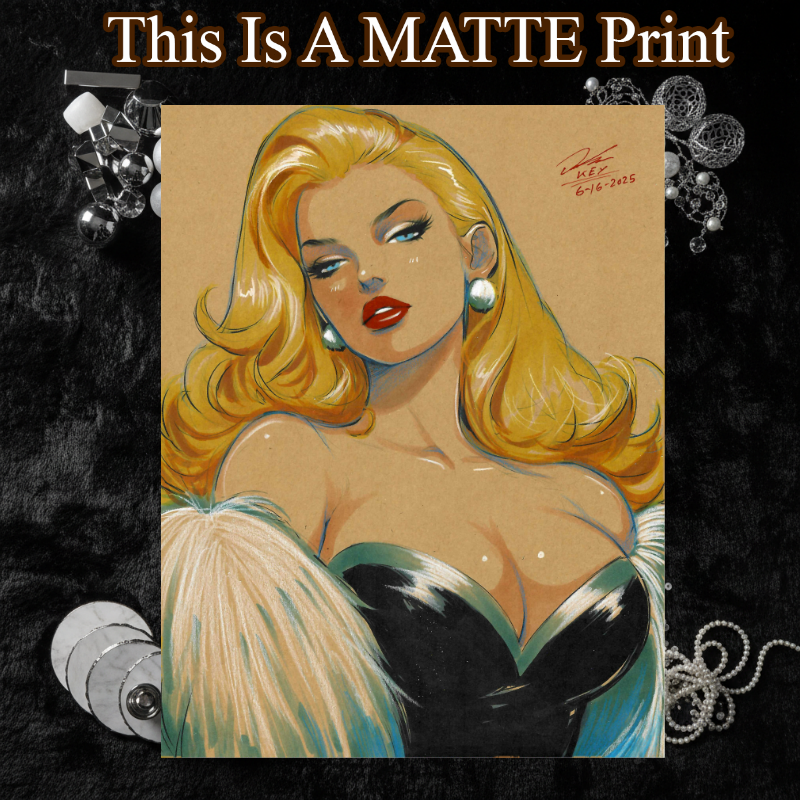 Emma Frost Art Illustration Hard Signed 8.5x11in Fine Art PRINT
