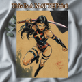 Psylocke Art Illustration Hard Signed 8.5x11in Fine Art PRINT