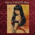Vampirella Art Illustration Hard Signed 8.5x11in Fine Art PRINT