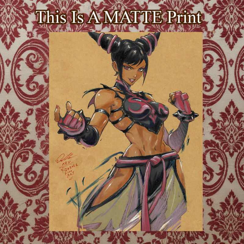 Juri Art Illustration Hard Signed 8.5x11in Fine Art PRINT