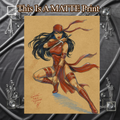 Elektra Art Illustration Hard Signed 8.5x11in Fine Art PRINT
