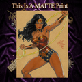 Wonder Woman Art Illustration Hard Signed 8.5x11in Fine Art PRINT
