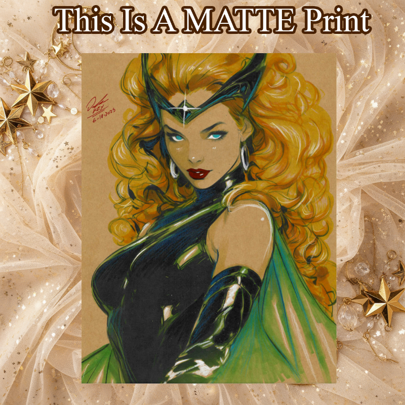 Enchantress Art Illustration Hard Signed 8.5x11in Fine Art PRINT