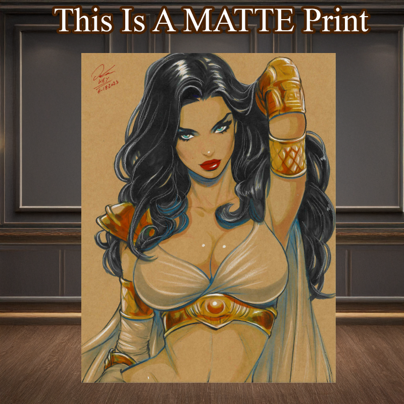 Dejah Thoris Art Illustration Hard Signed 8.5x11in Fine Art PRINT