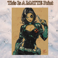 Domino Art Illustration Hard Signed 8.5x11in Fine Art PRINT