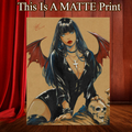Vampirella Art Illustration Hard Signed 8.5x11in Fine Art PRINT