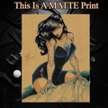 Spider Girl Art Illustration Hard Signed 8.5x11in Fine Art PRINT