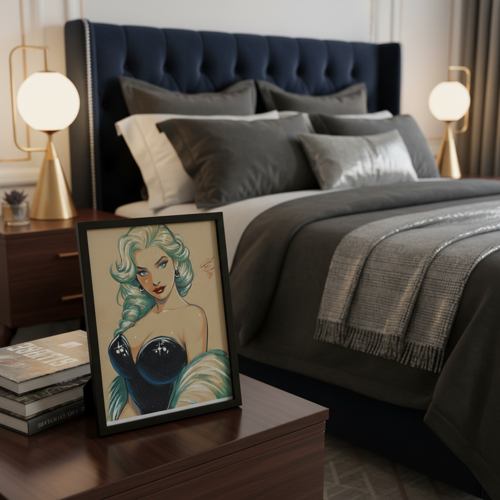 Elsa Print - Luxury Bedroom
