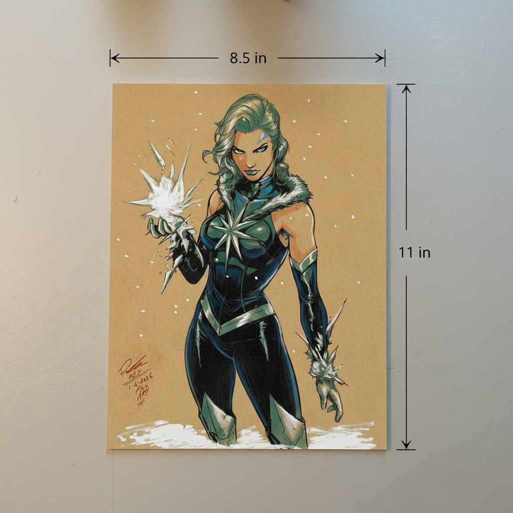 Killer Frost Print - Dimensions