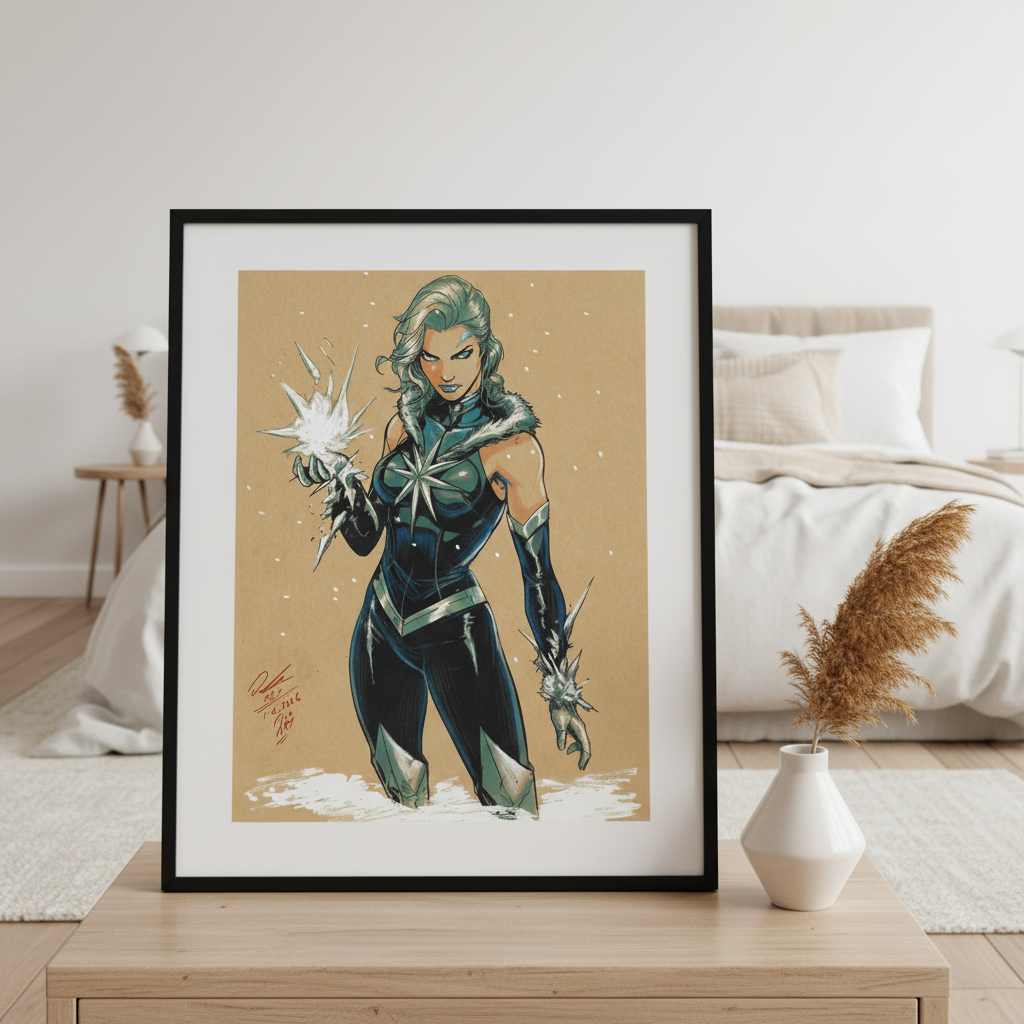 Killer Frost Print - Scandinavian Bedroom