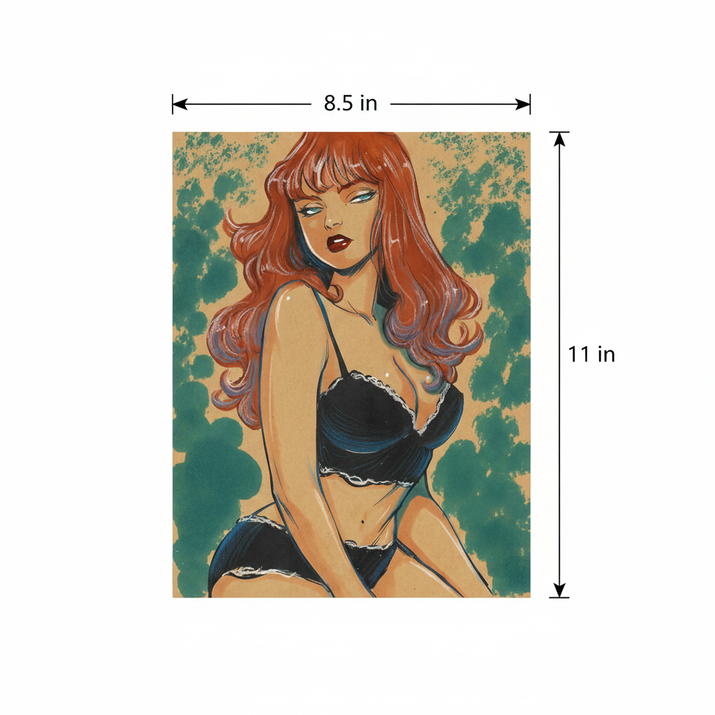 Mary Jane Watson Print - Dimensions