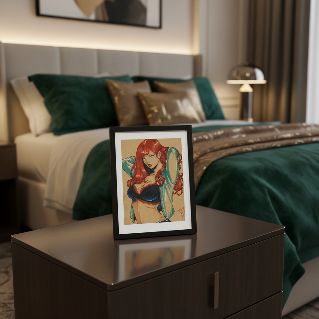 Mary Jane Watson Print - Luxury Bedroom