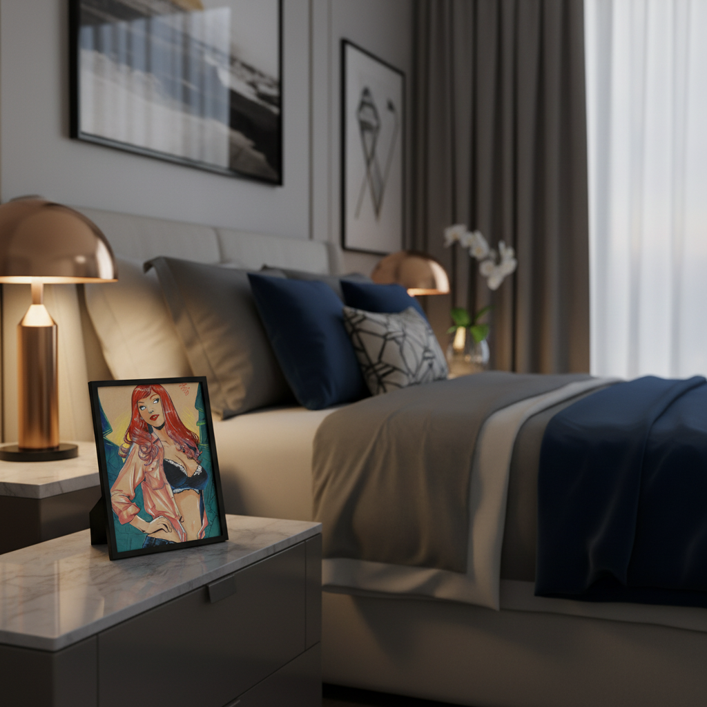 Mary Jane Watson Print - Luxury Bedroom