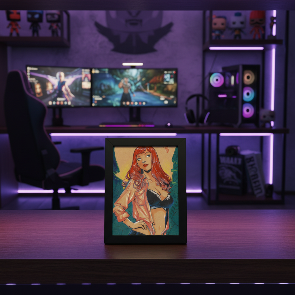 Mary Jane Watson Print - Luxury Man Cave