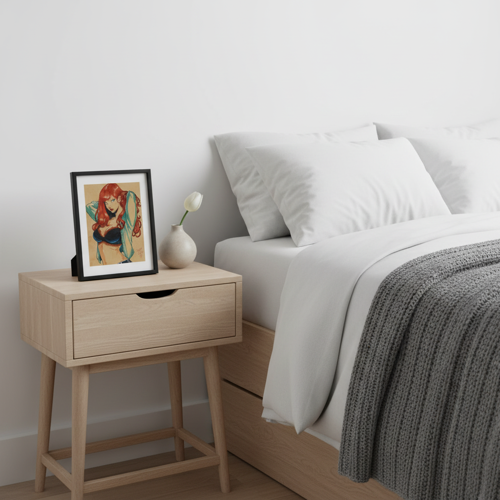 Mary Jane Watson Print - Scandinavian Bedroom