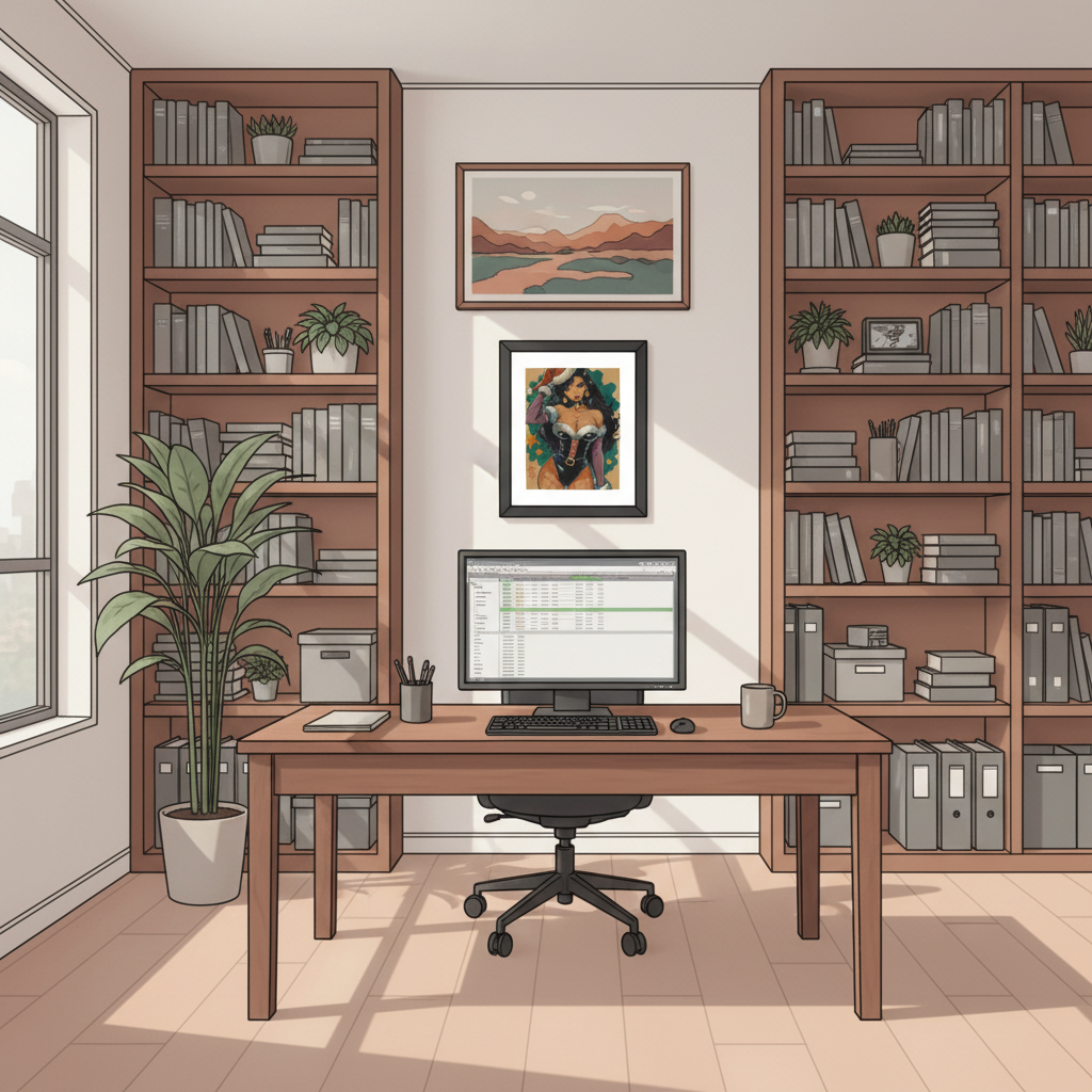 Office Setting - Very Small Frame