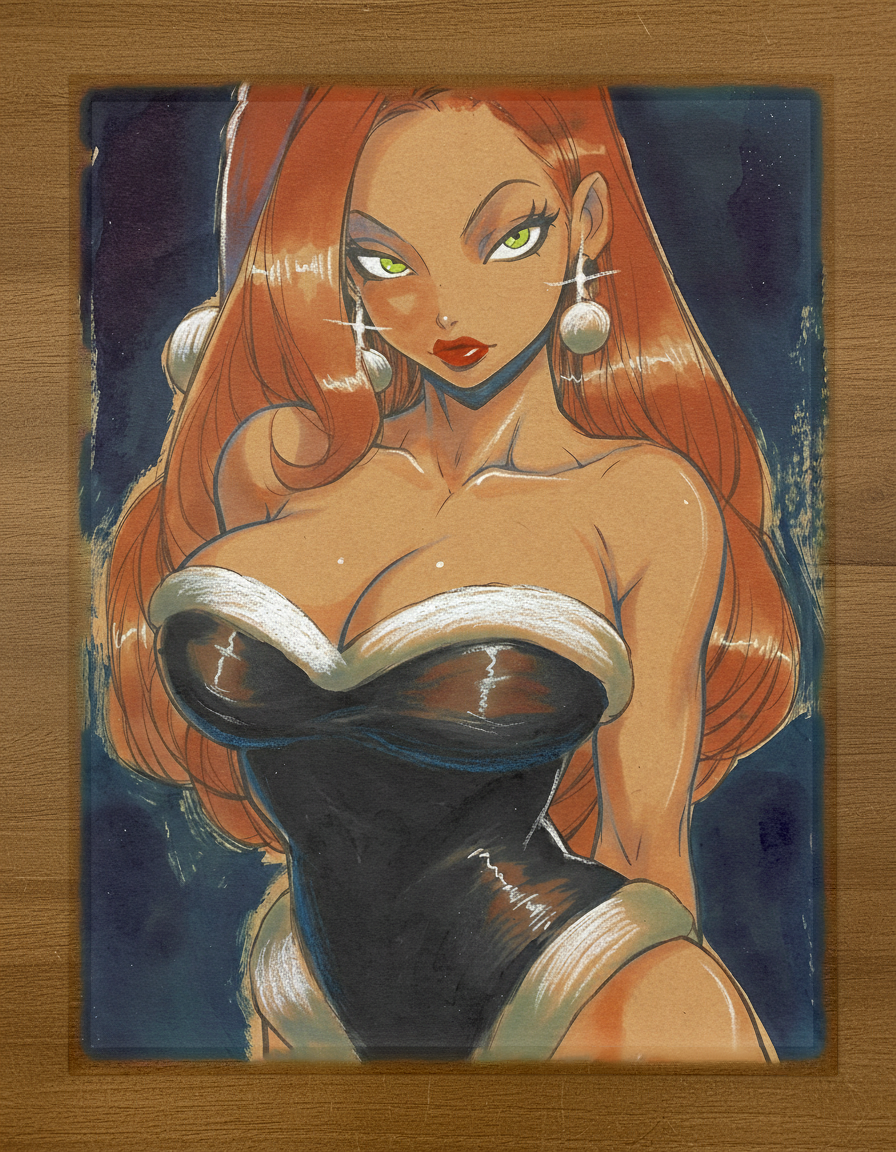 Jessica Rabbit Art Illustration Hard Signed 8.5x11in Limited Edition Fine Art PRINT