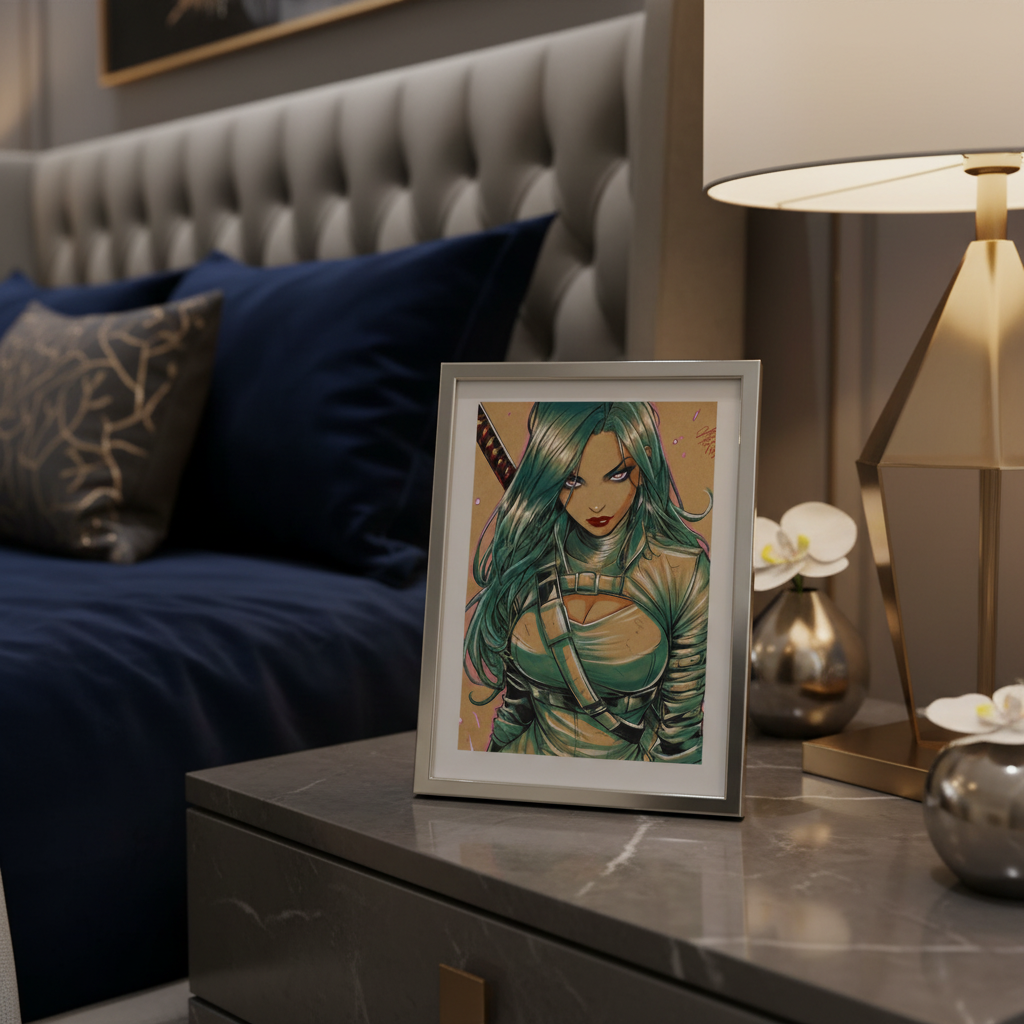 Psylocke Print - Luxury Bedroom