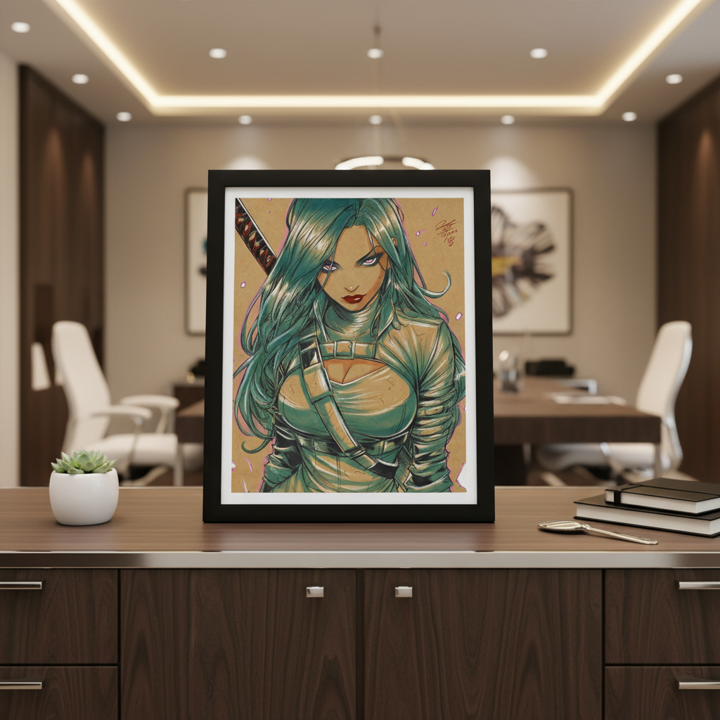 Psylocke Print - Luxury Office