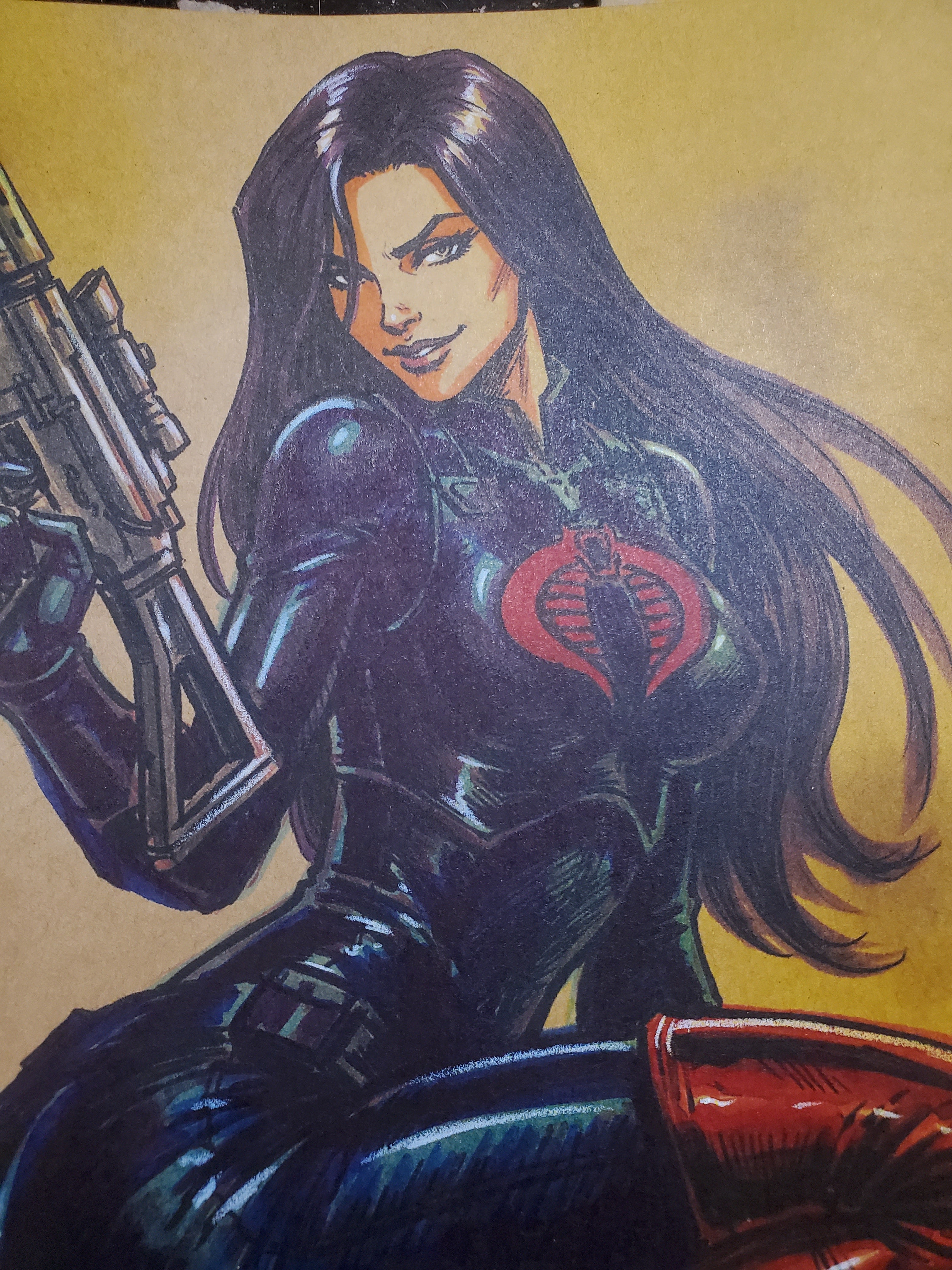 Baroness Comic Art Original Fine Mixed Media | Rare 1 of 1 | COA Included | 8.5x11 on Premium Archival Cardstock