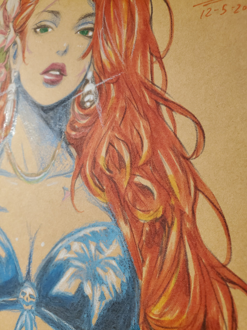 Jungle Girl OC Comic Art Original Fine Mixed Media | Rare 1 of 1 | COA Included | 8.5x11 on Premium Archival Cardstock