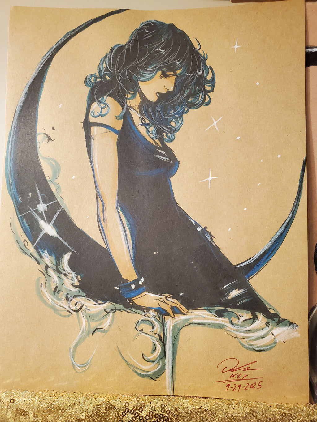 Death of the Endless Comic Art Original Fine Mixed Media | Rare 1 of 1 | COA Included | 8.5x11 on Premium Archival Cardstock