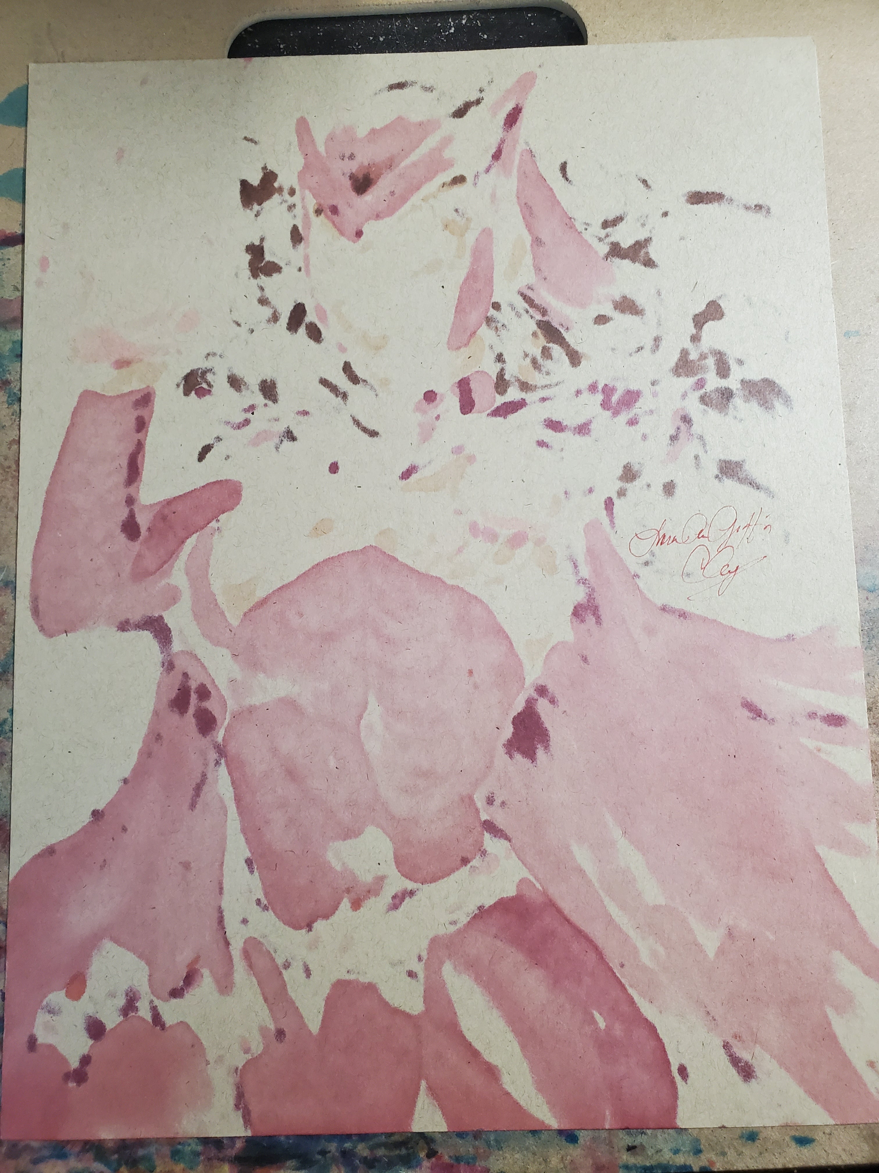 Scarlet Witch Comic Art Original Fine Mixed Media | Rare 1 of 1 | COA Included | 8.5x11 on Premium Archival Cardstock