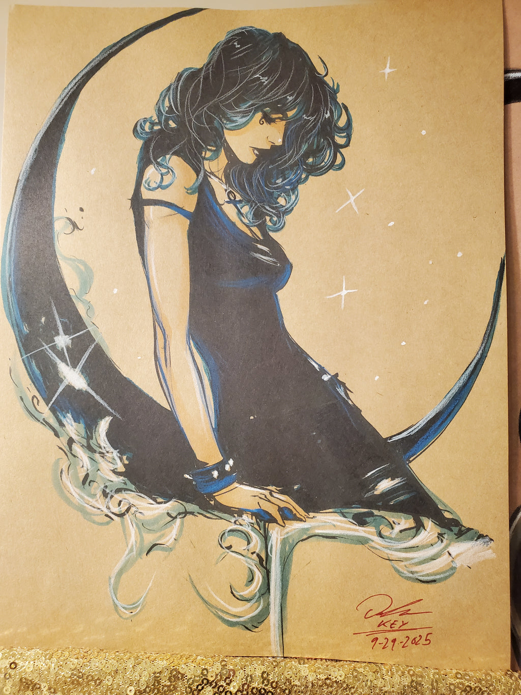 Death of the Endless Comic Art Original Fine Mixed Media | Rare 1 of 1 | COA Included | 8.5x11 on Premium Archival Cardstock