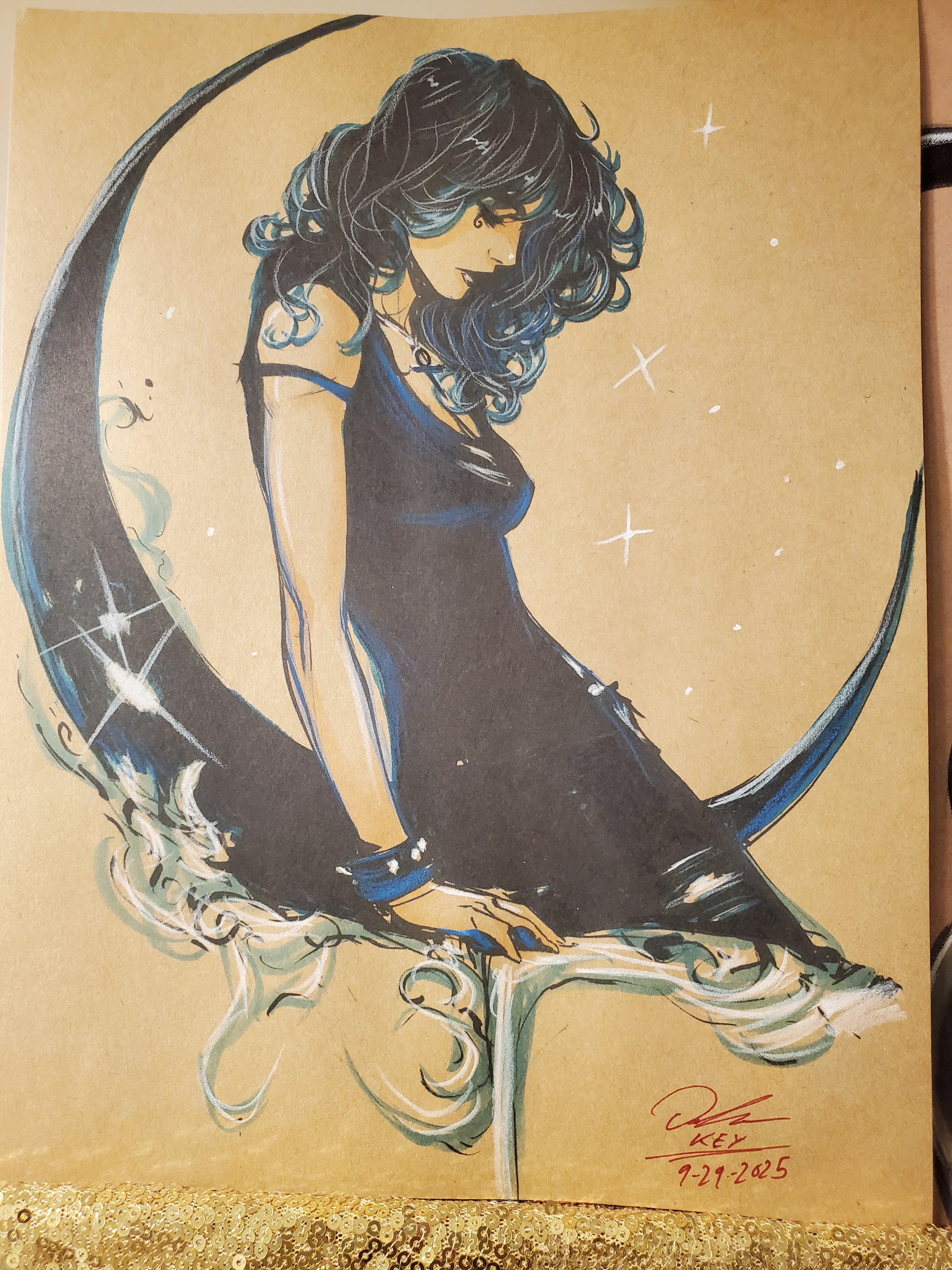 Death of the Endless Comic Art Original Fine Mixed Media | Rare 1 of 1 | COA Included | 8.5x11 on Premium Archival Cardstock