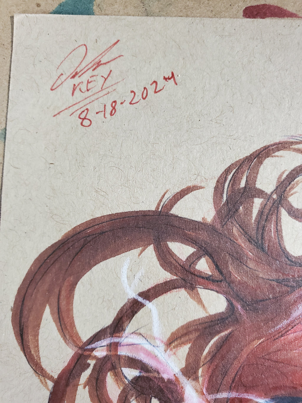 Scarlet Witch Comic Art Original Fine Mixed Media | Rare 1 of 1 | COA Included | 8.5x11 on Premium Archival Cardstock