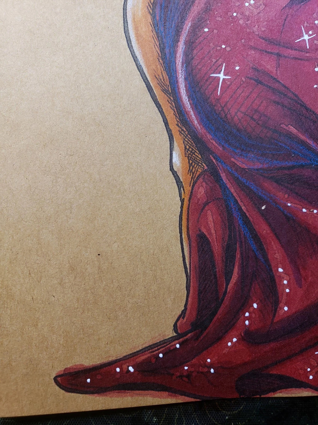 Jessica Rabbit Comic Art Original Fine Mixed Media | Rare 1 of 1 | COA Included | 8.5x11 on Premium Archival Cardstock