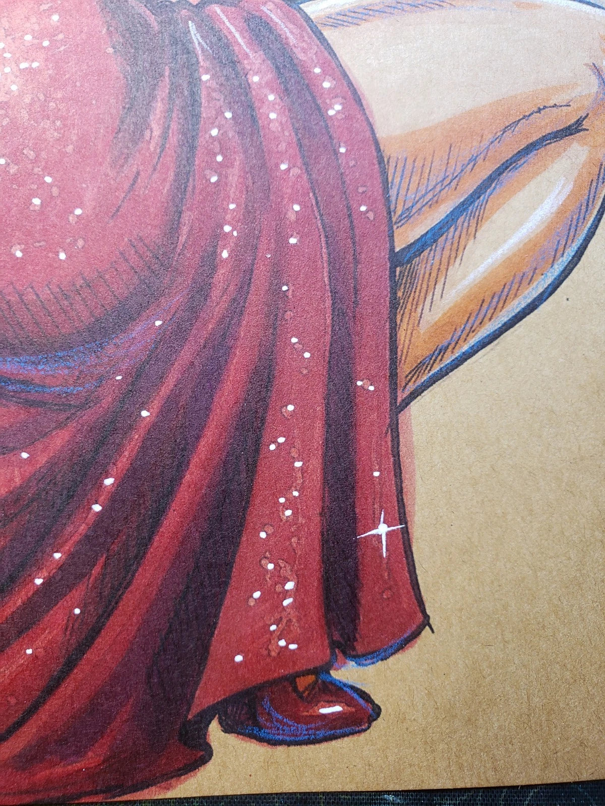 Jessica Rabbit Comic Art Original Fine Mixed Media | Rare 1 of 1 | COA Included | 8.5x11 on Premium Archival Cardstock