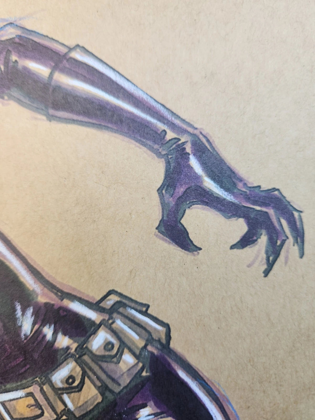Catwoman Comic Art Original Fine Mixed Media | Rare 1 of 1 | COA Included | 8.5x11 on Premium Archival Cardstock