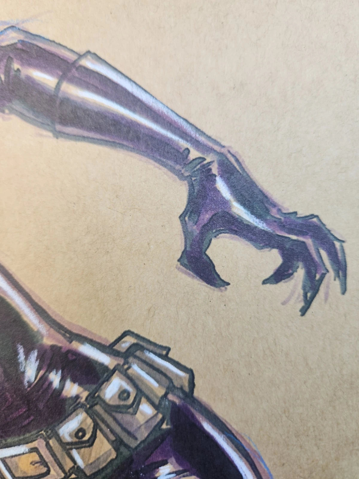 Catwoman Comic Art Original Fine Mixed Media | Rare 1 of 1 | COA Included | 8.5x11 on Premium Archival Cardstock