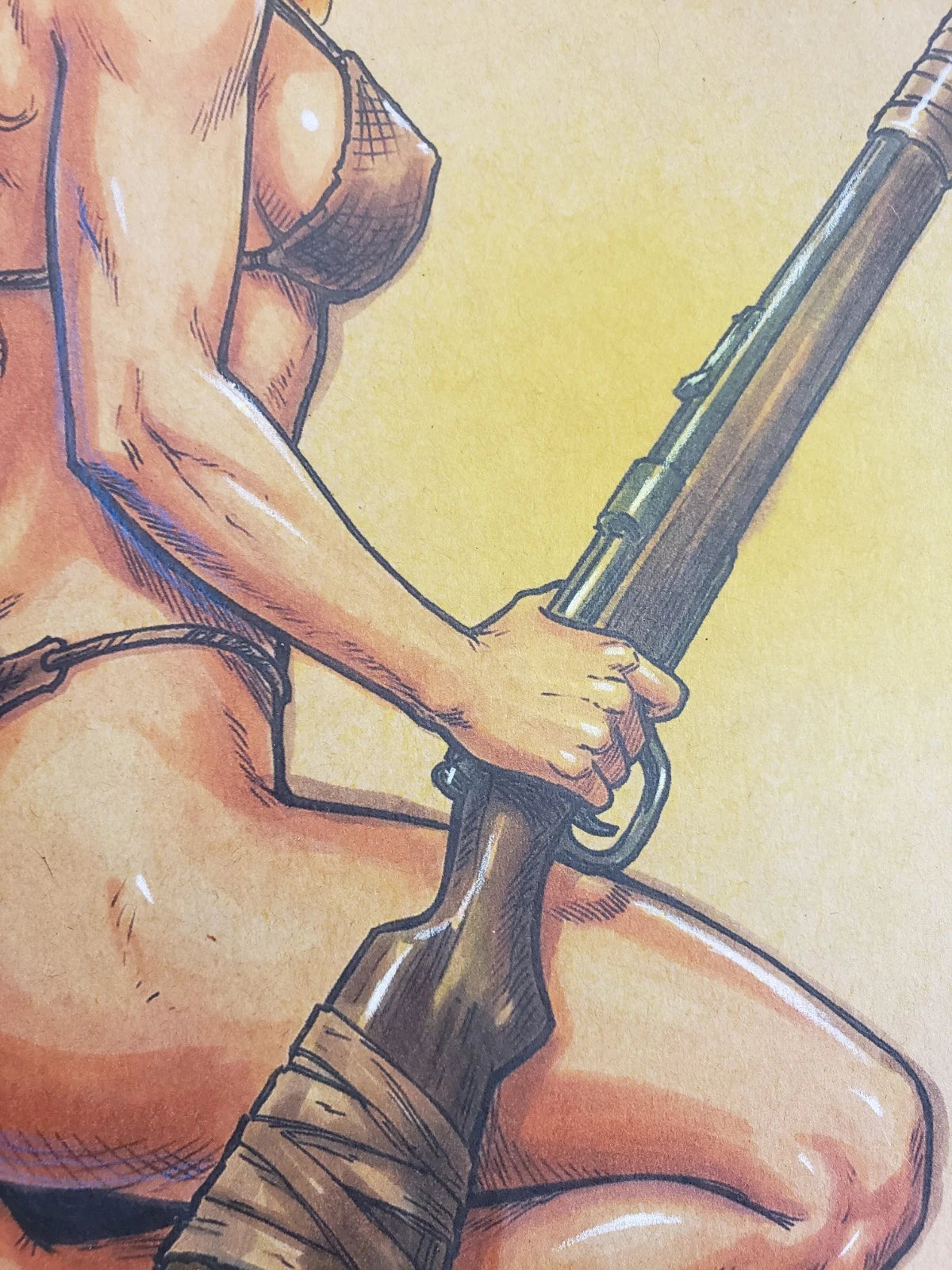 Shanna Comic Art Original Fine Mixed Media | Rare 1 of 1 | COA Included | 8.5x11 on Premium Archival Cardstock