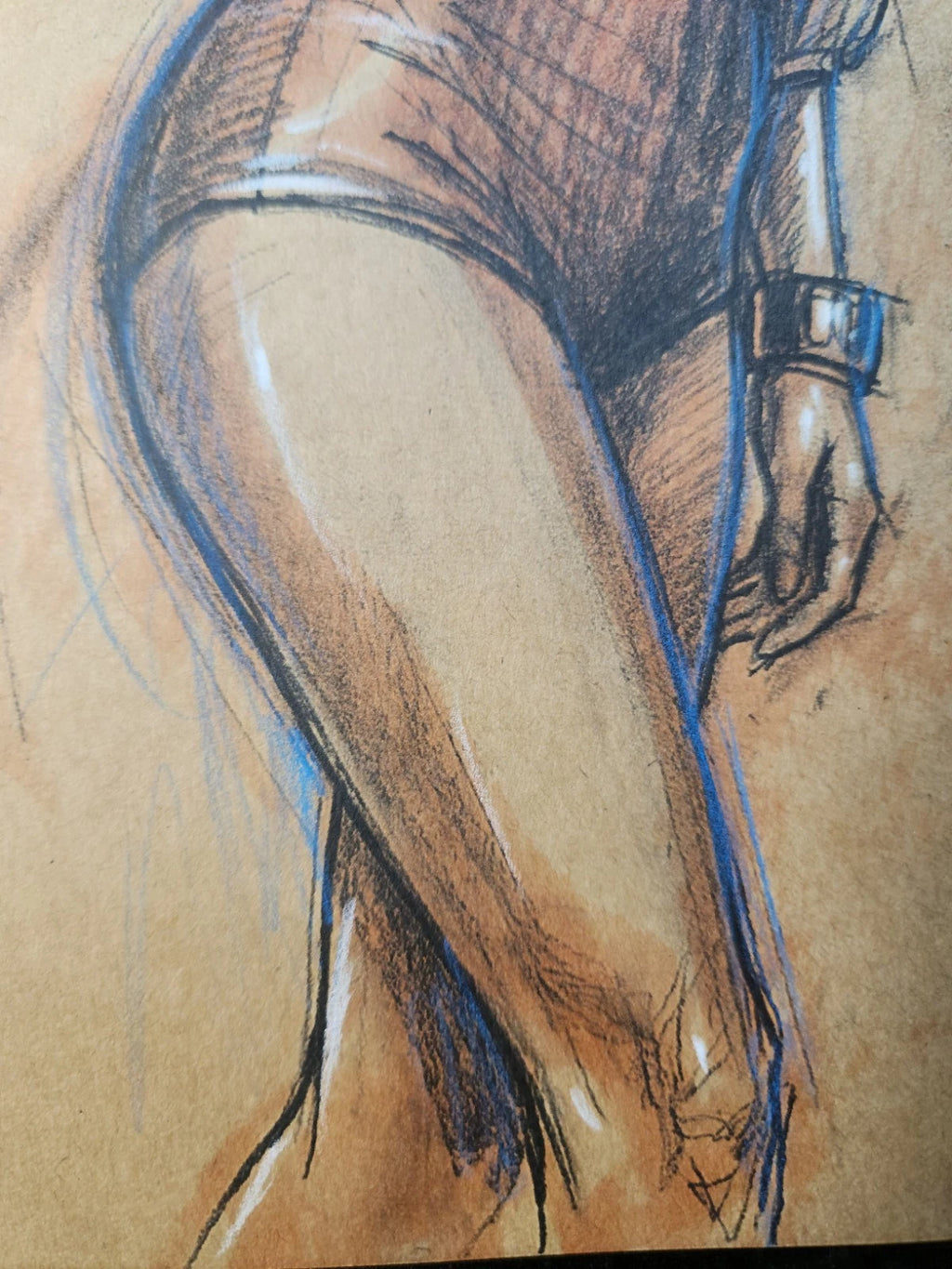 Sexy Pinup Girl OC Comic Art Original Fine Mixed Media | Rare 1 of 1 | COA Included | 8.5x11 on Premium Archival Cardstock