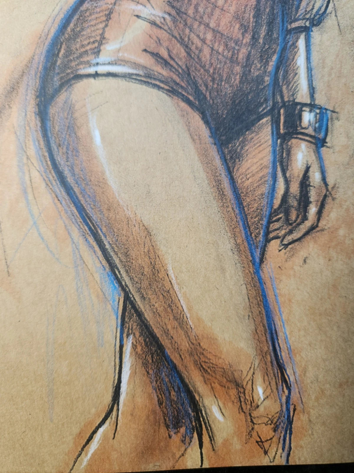 Sexy Pinup Girl OC Comic Art Original Fine Mixed Media | Rare 1 of 1 | COA Included | 8.5x11 on Premium Archival Cardstock