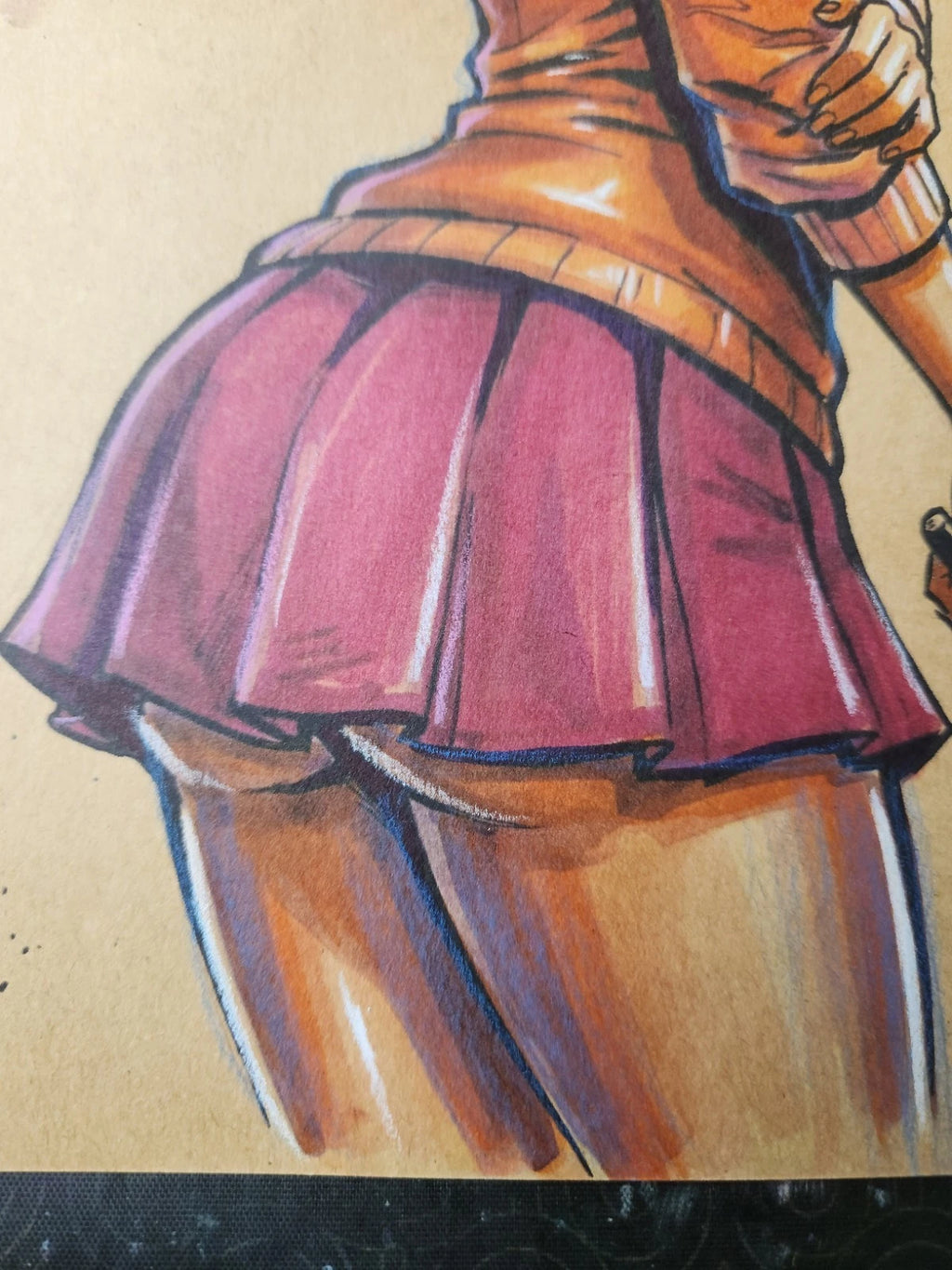Velma Dinkley Comic Art Original Fine Mixed Media | Rare 1 of 1 | COA Included | 8.5x11 on Premium Archival Cardstock