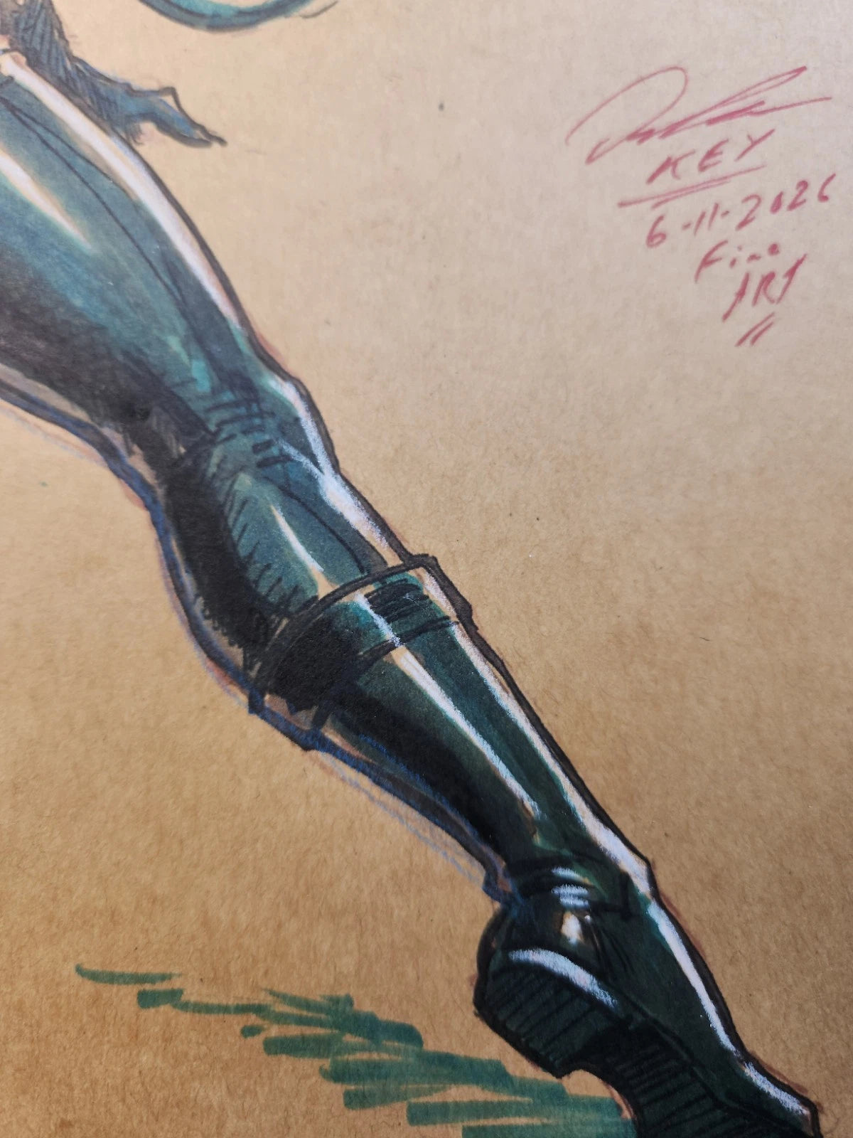 Catwoman Comic Art Original Fine Mixed Media | Rare 1 of 1 | COA Included | 8.5x11 on Premium Archival Cardstock