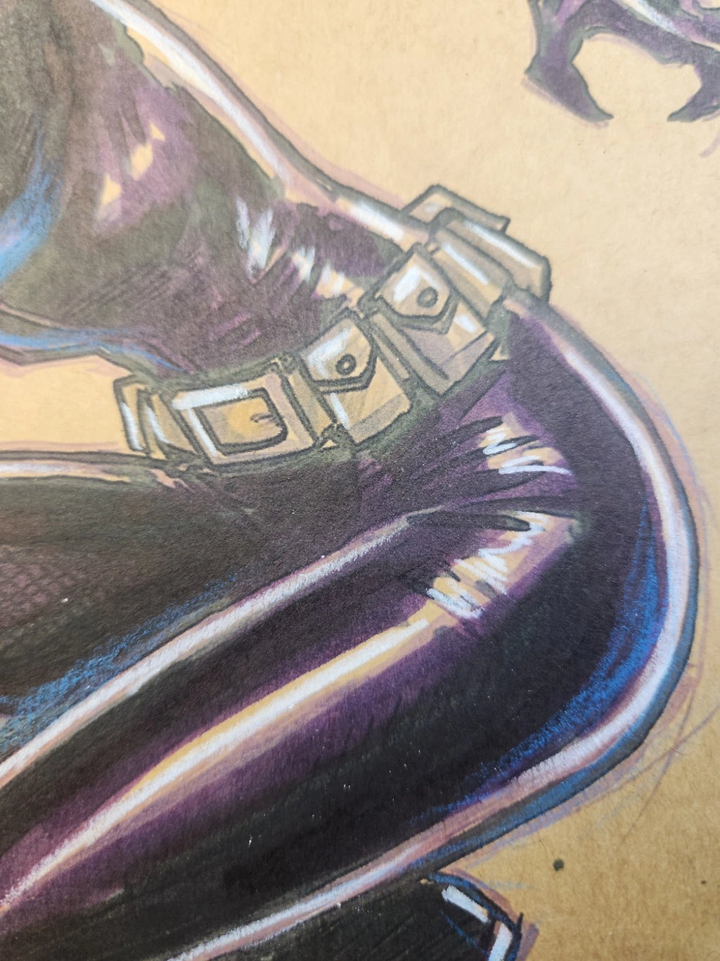 Catwoman Comic Art Original Fine Mixed Media | Rare 1 of 1 | COA Included | 8.5x11 on Premium Archival Cardstock