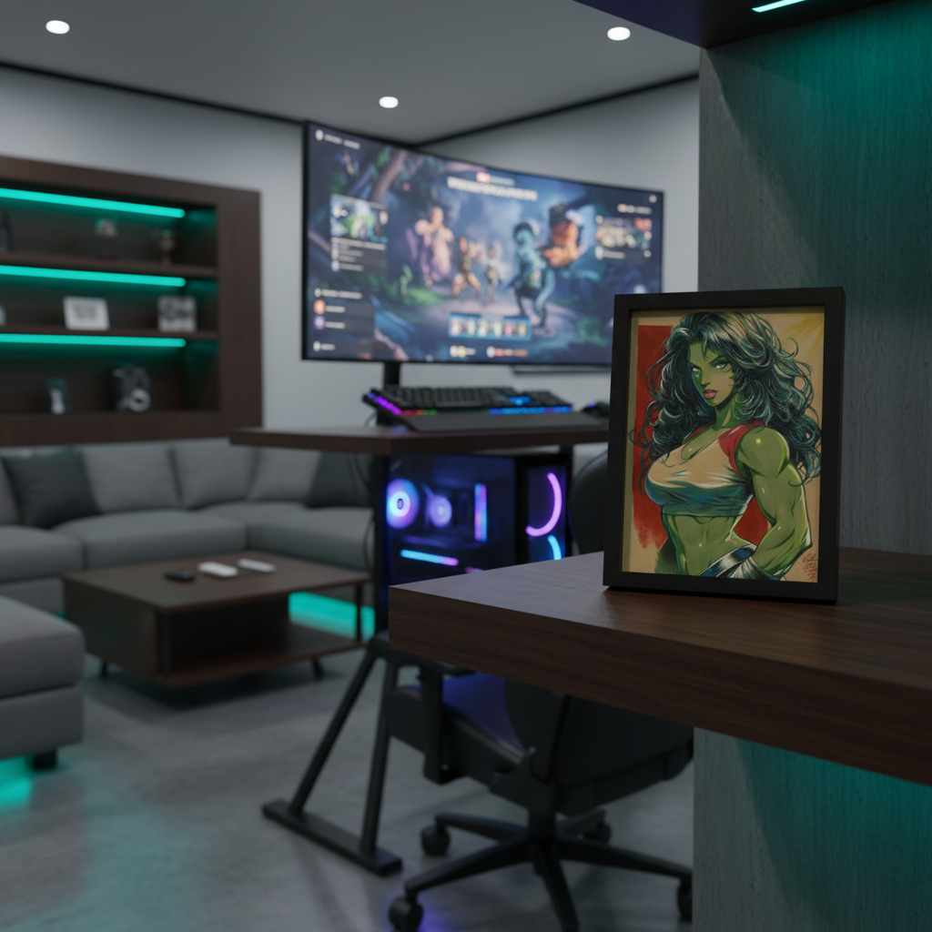 She-Hulk Print - Luxury Man Cave